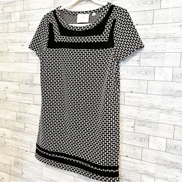 ANTHROPOLOGIE | POSTMARK Short Sleeve Basketweave Tunic Top, S - Picture 4 of 11